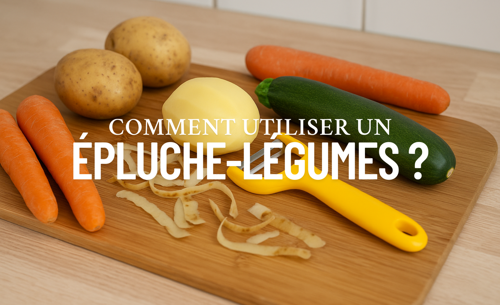 Comment utiliser un épluche-légumes ?
