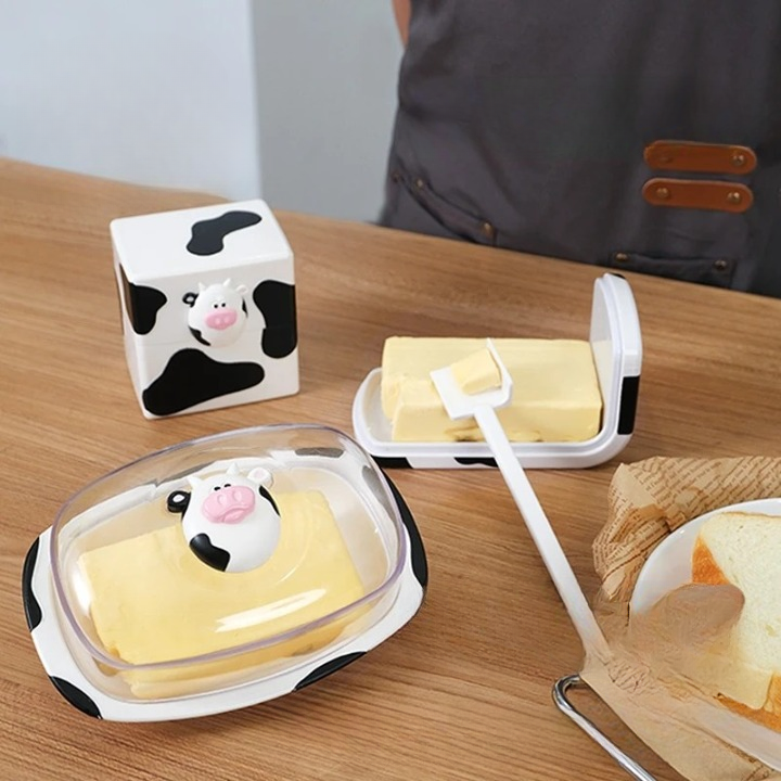 Boîte à Beurre En Céramique à La Française - 250g, Maintient La Fraîcheur Jusqu'à 30 Jours, Compatible Lave-Vaisselle