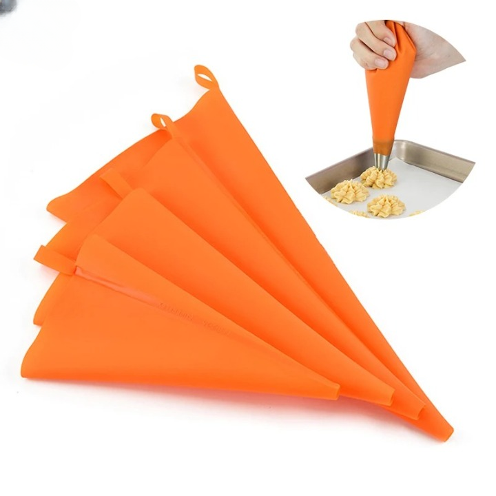 Poche à Douille Silicone Orange